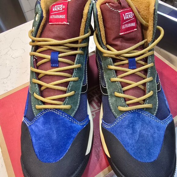 Vans Ultrarange Exo Hi MTE Multi Blue Red Green Hiking Shoe Sneaker Boot MENS 10 - Picture 4 of 13